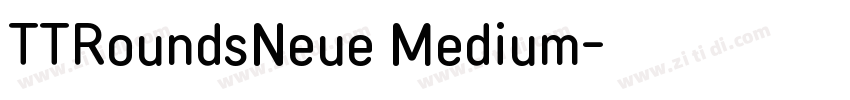 TTRoundsNeue Medium字体转换